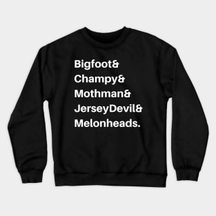 American Cryptids - White Text Crewneck Sweatshirt